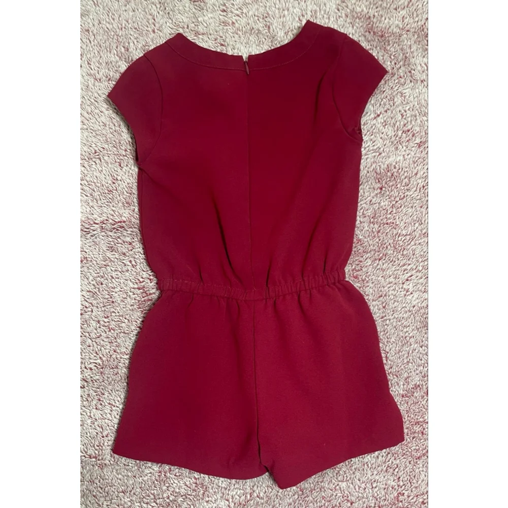 Girls Gymboree “All Dressed Up” size 6 Red Embellished Romper